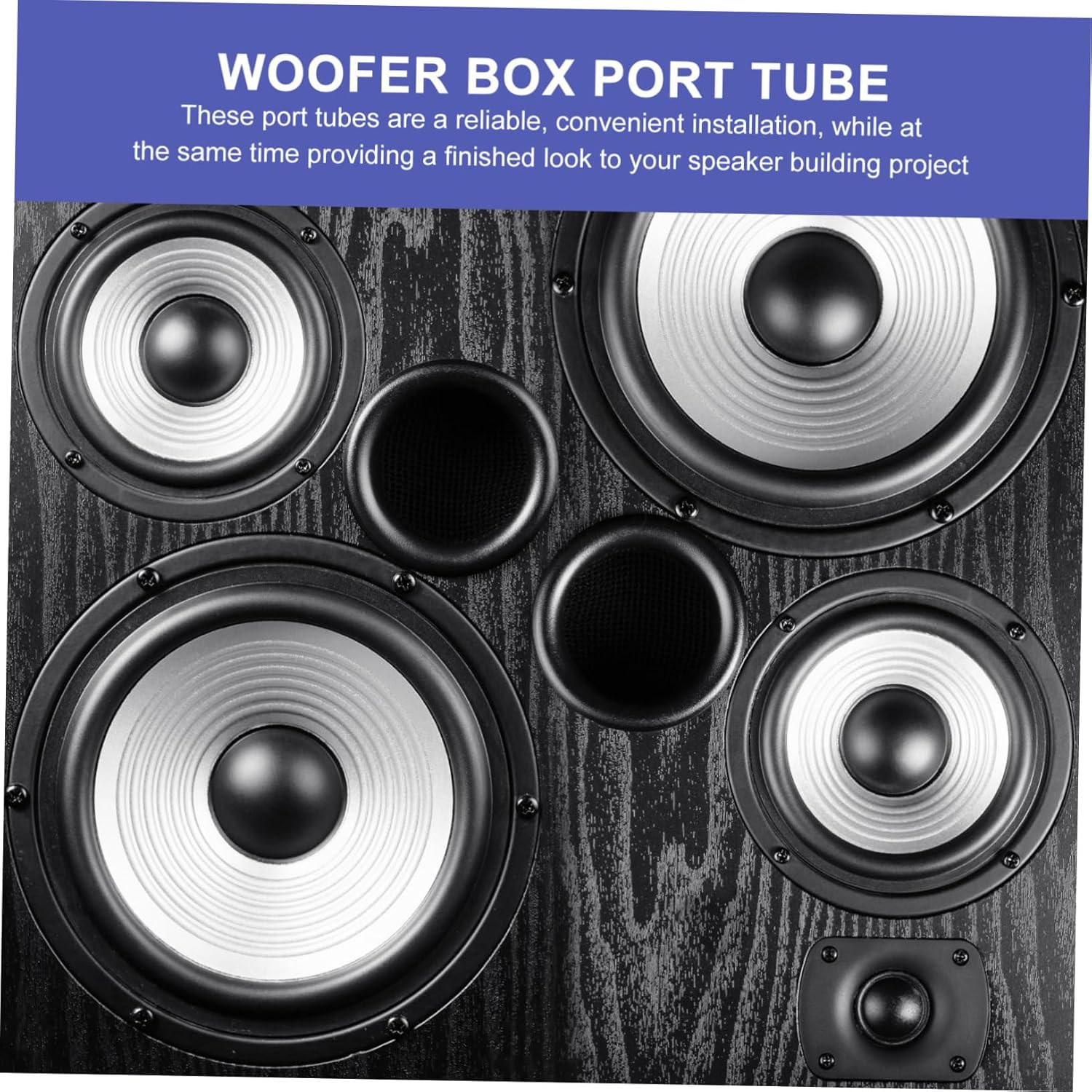 Hoement 8Pcs Bass Reflex Tubes Speaker Port Replacement for Speaker Cabinets Portable Home Car Audio with Easy Installation and Low Distortion Sound Quality