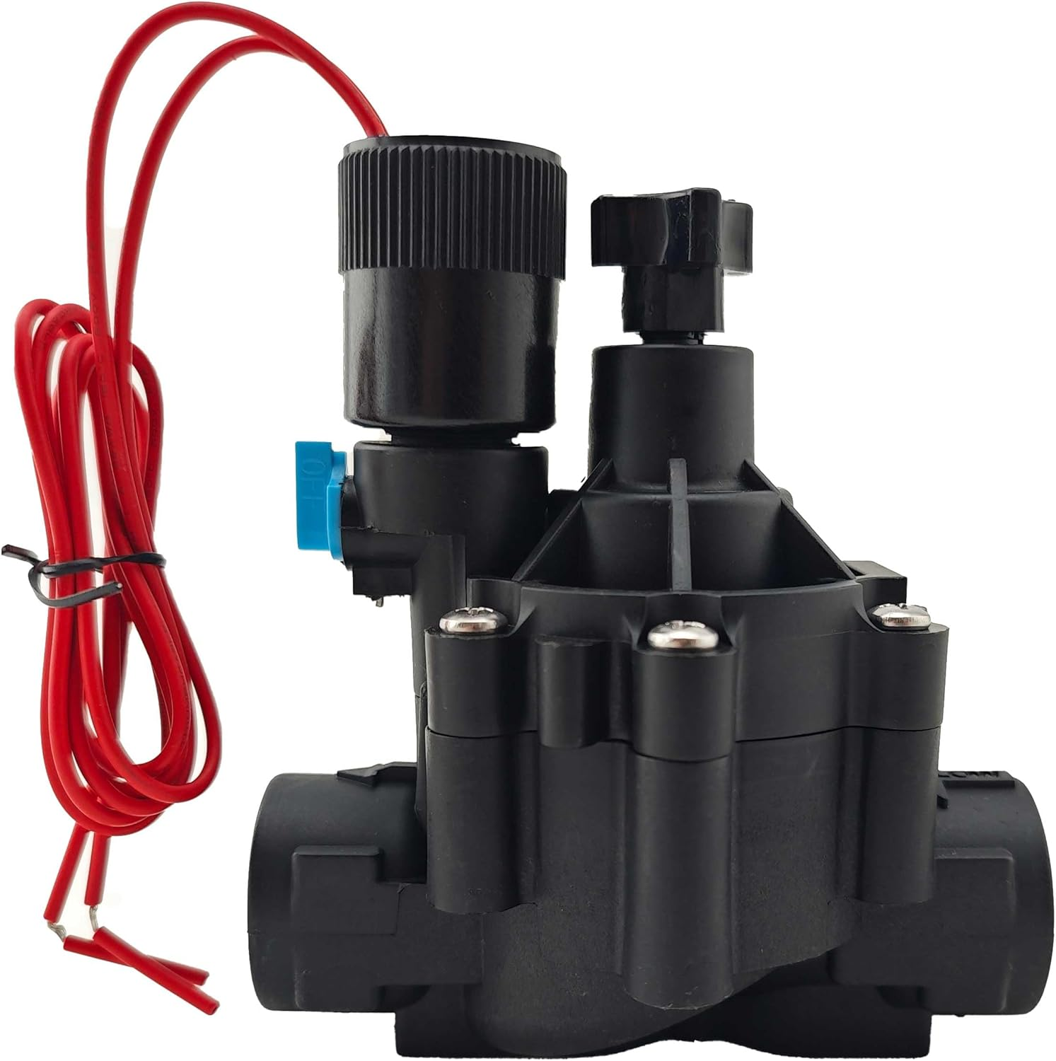 24VAC Solenoid Valve 4-Pack &ndash; 3/4" BSP (DN20) with Flow Control & Manual Override &ndash; Durable Nylon Body, 1-10 Bar Pressure &ndash; Ideal for Garden Sprinkler, Drip Irrigation (5M&sup3;/H Flow Rate) image number 2