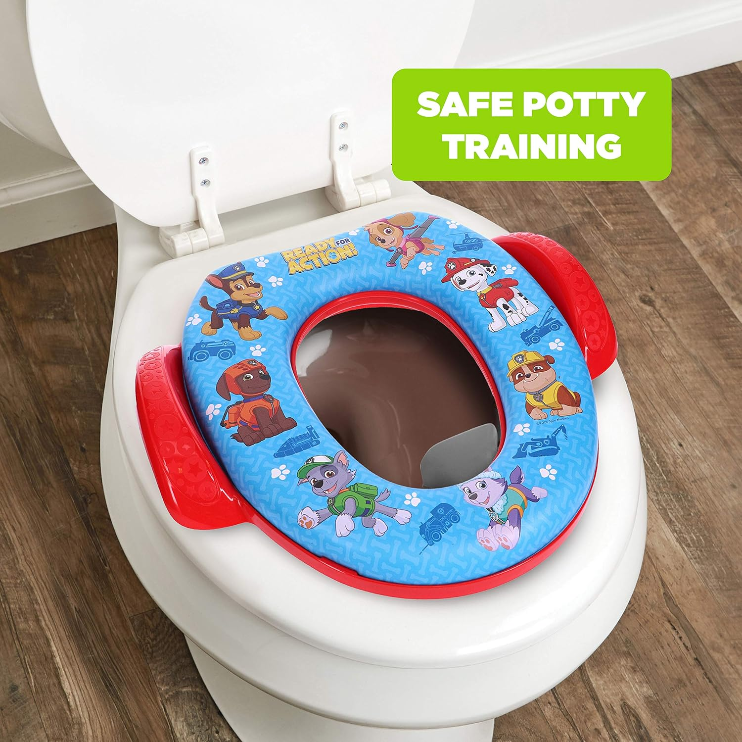 Nickelodeon PAW Patrol Rescue Pups Soft Potty Seat and Potty Training Seat - Soft Cushion, Baby Potty Training, Safe, Easy to Clean image number 1