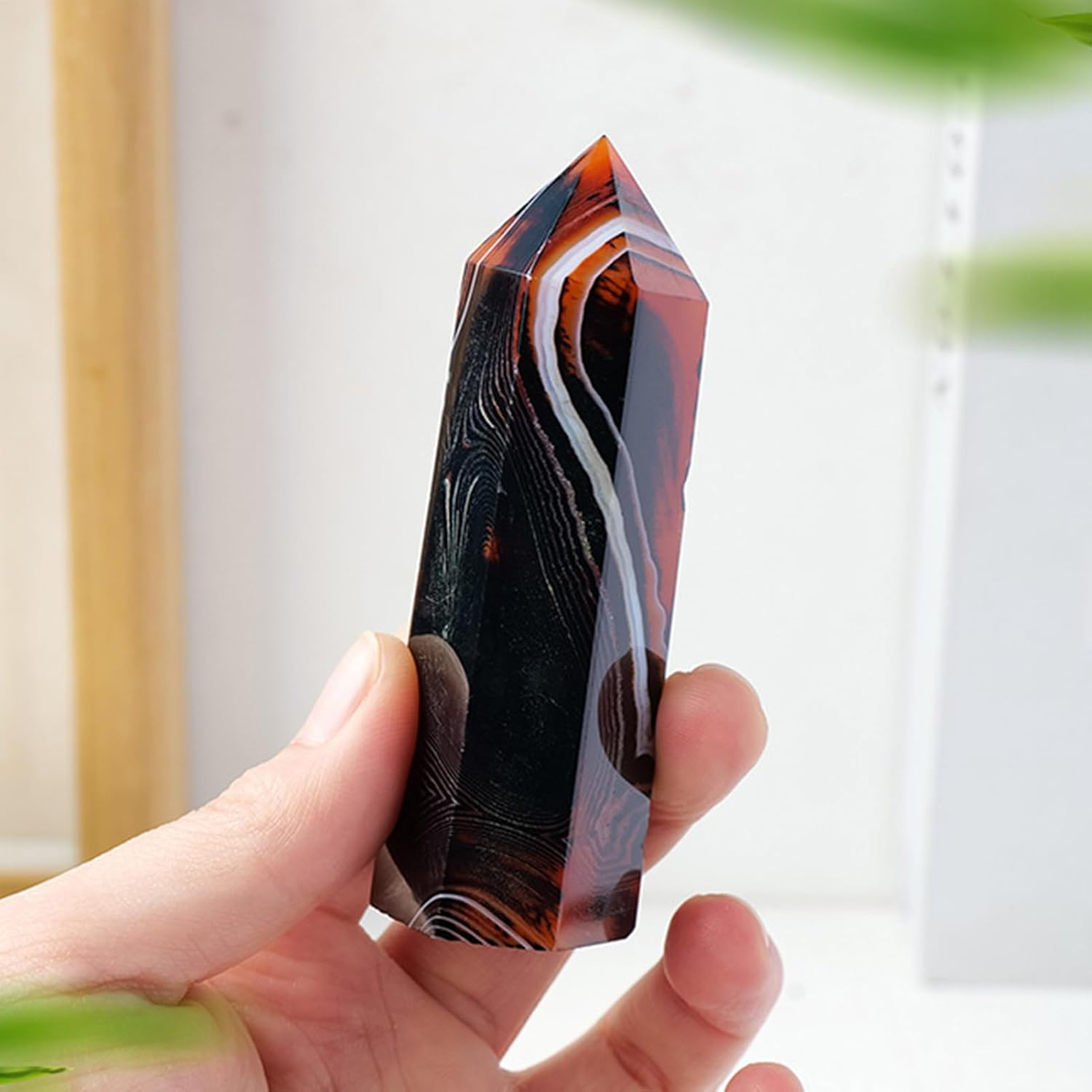 Crystal Tower - Energy Meditation Stone,Decorative Polished Handmade Health & Household for Home Spiritual Beginners image number 4