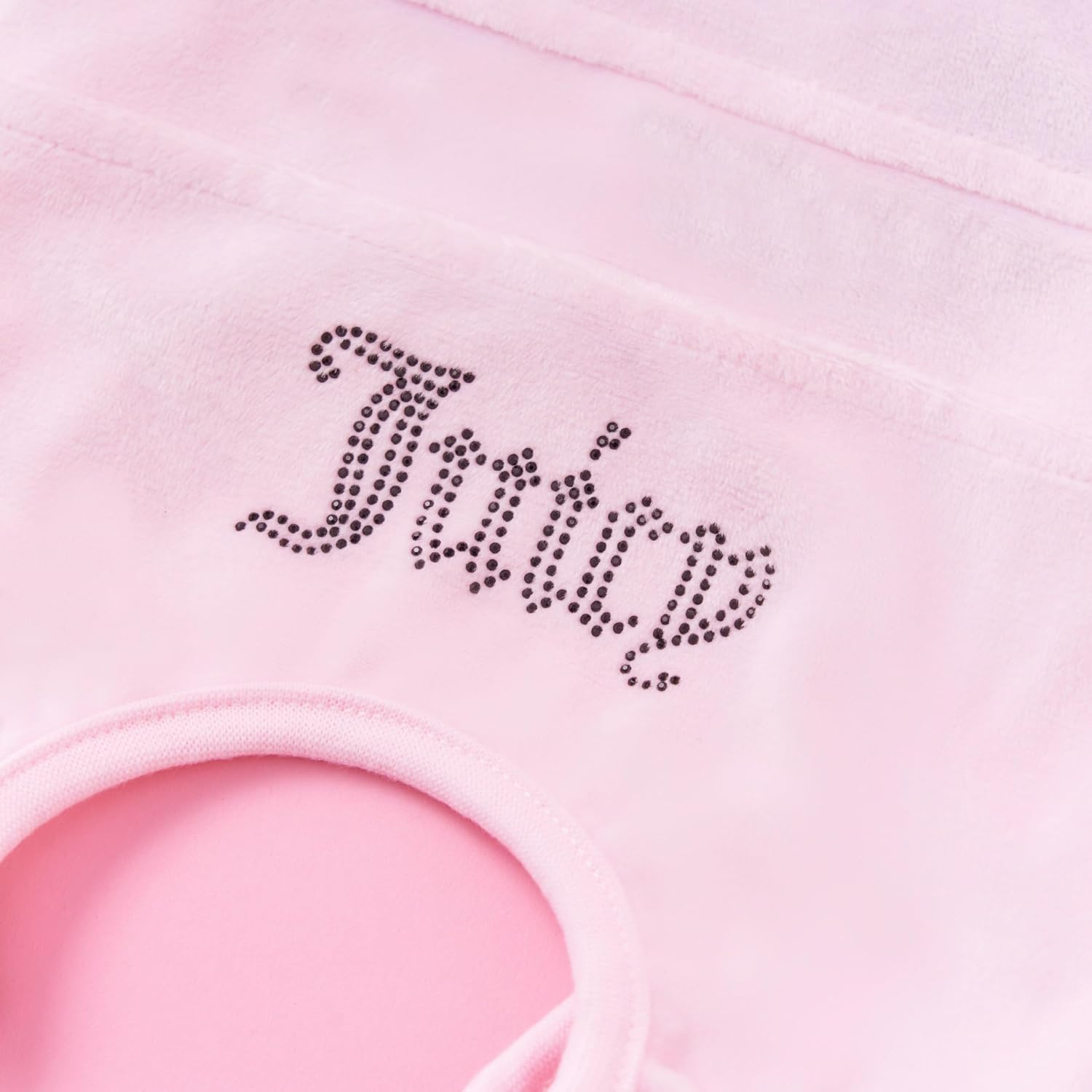 Juicy Couture Hooded Pet Juicy Bling Velour Tracksuit Chest 16 Inches for Small Dogs and Cats - Pink - XS/S image number 5