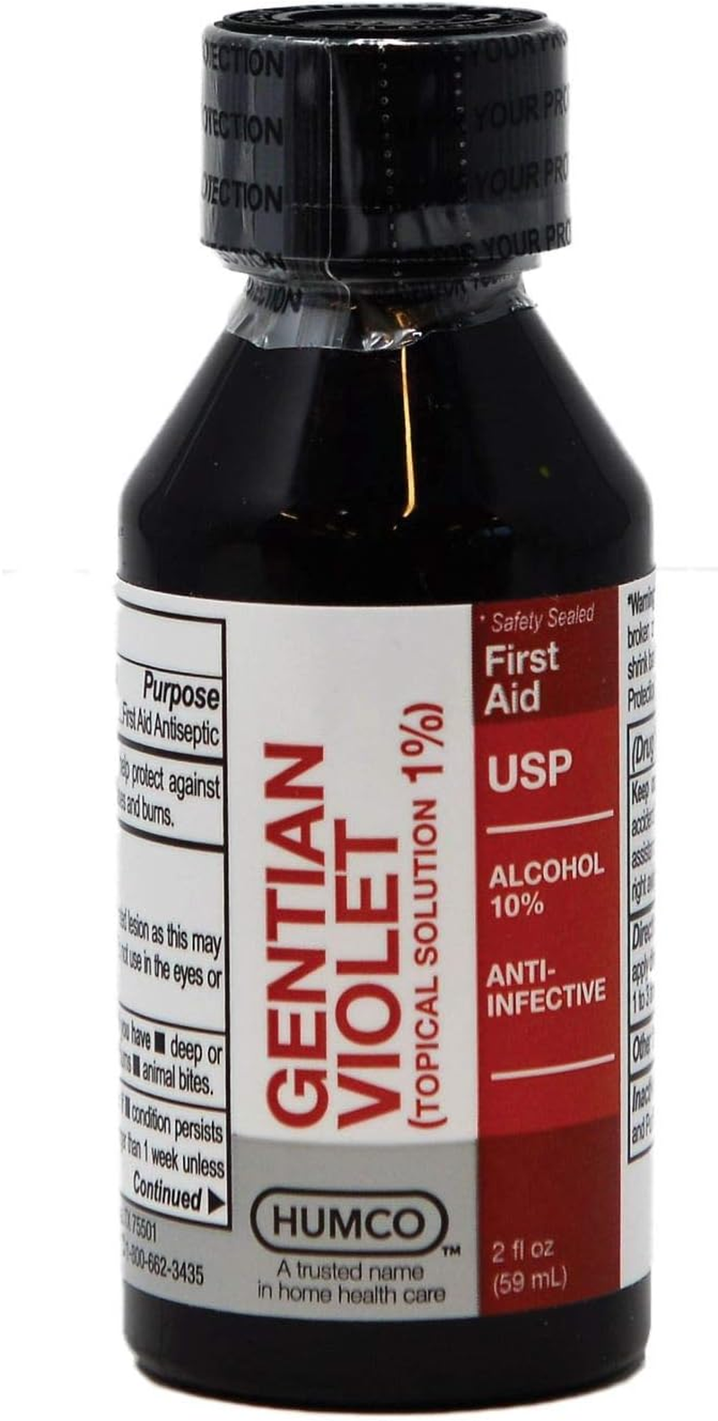 Humco Gentian Violet Topical Solution 1% USP 60Ml