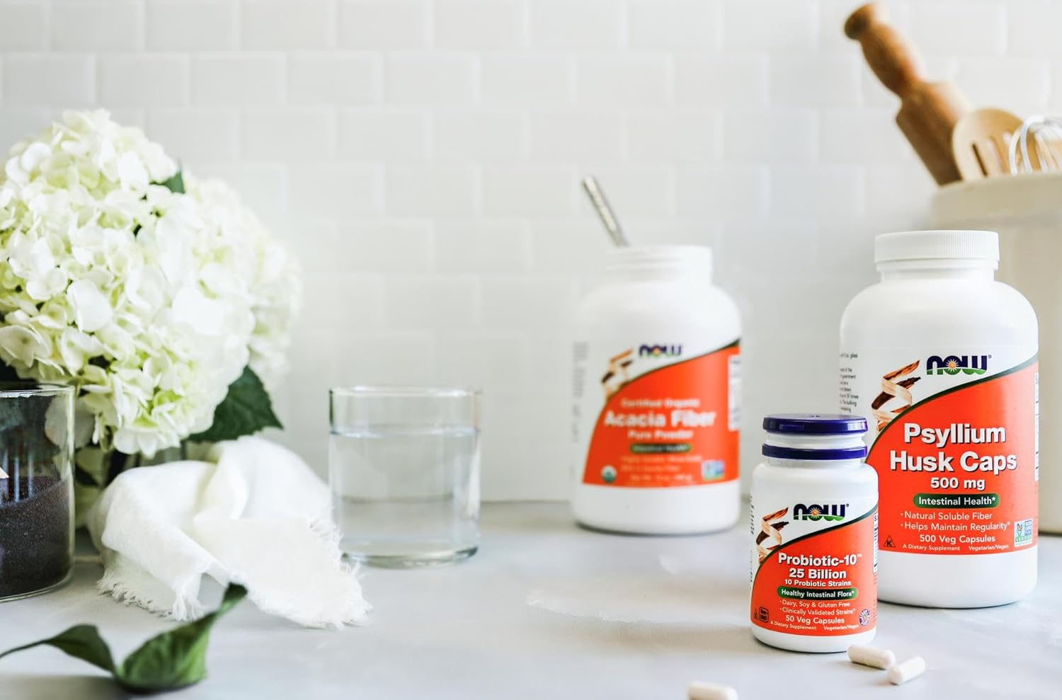 NOW Psyllium Husk 500 Mg,500 Capsules image number 5