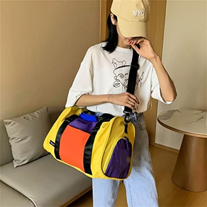Ladies Sports Bag Travel Bag Diagonal Bag Suitcase Handbag Luggage Yoga Shoulder (Color : A, Size : 41 * 24 * 27Cm) image number 1