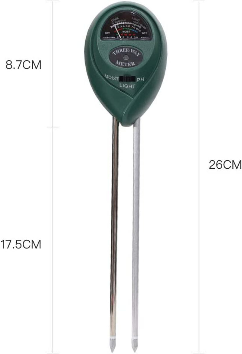 3 in 1 Soil Test Kit Moisture Meter PH and Light Tester No Battery Needed image number 1