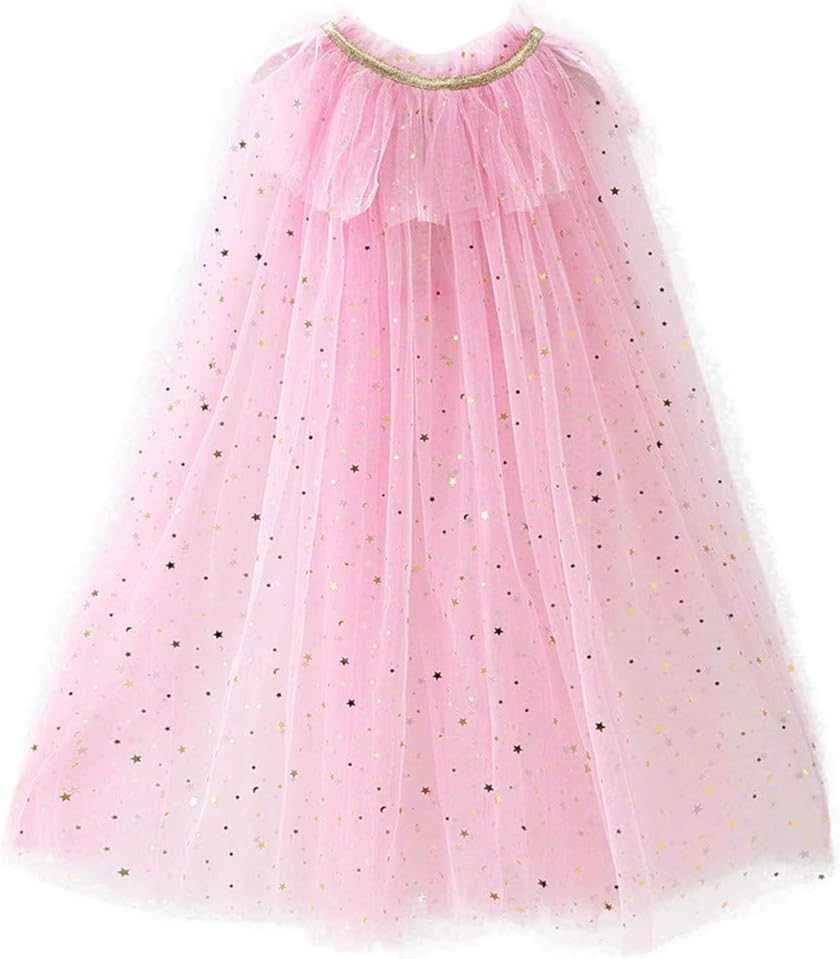 Rainbow Cape Cloak for Girl Princess