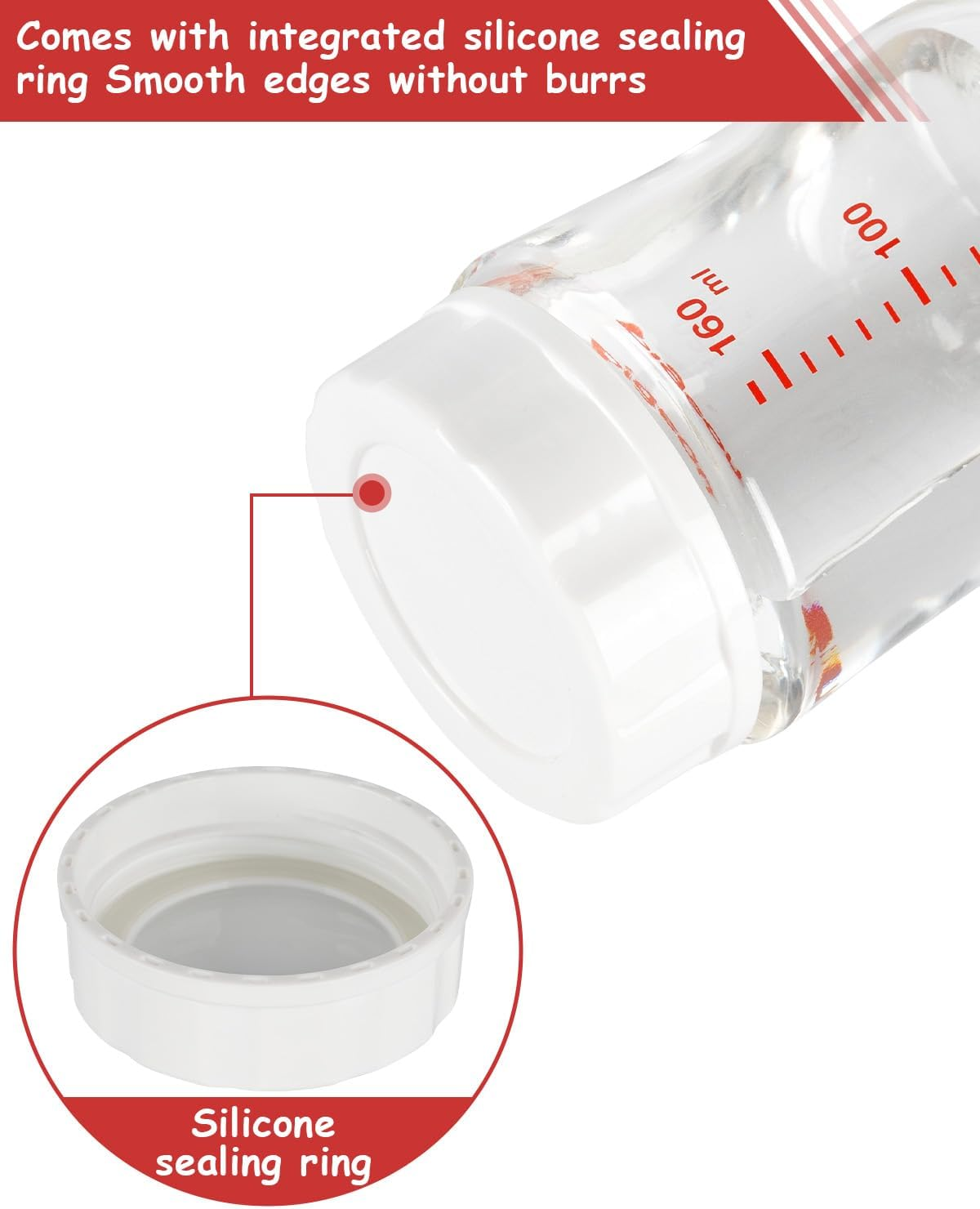 Baby Bottle Cap for Pigeon Bottle, Soft & Safe Bottle Lid, 6 Count image number 3