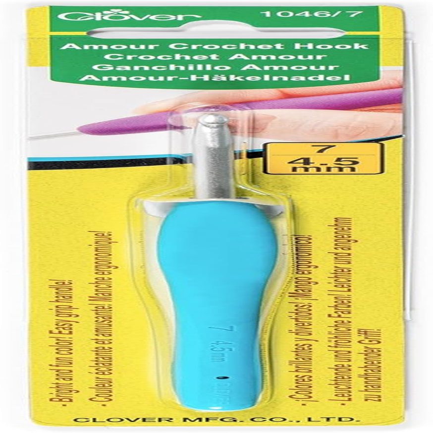Clover Amour Crochet Hook, 4.5 Mm Size, Yellow image number 5