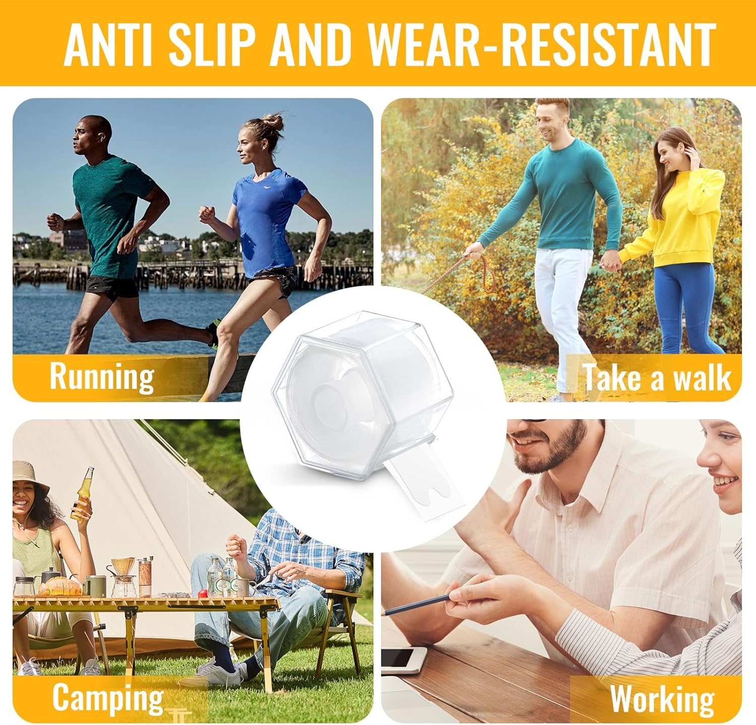 120 Pack Blister Bandages for Feet, Blister Prevention Pads for Heel Toe Finger, Waterproof Invisible Heel Protector Cushion Tape, Care Travel Essentials, Clear - 120 Pack - Clear image number 5