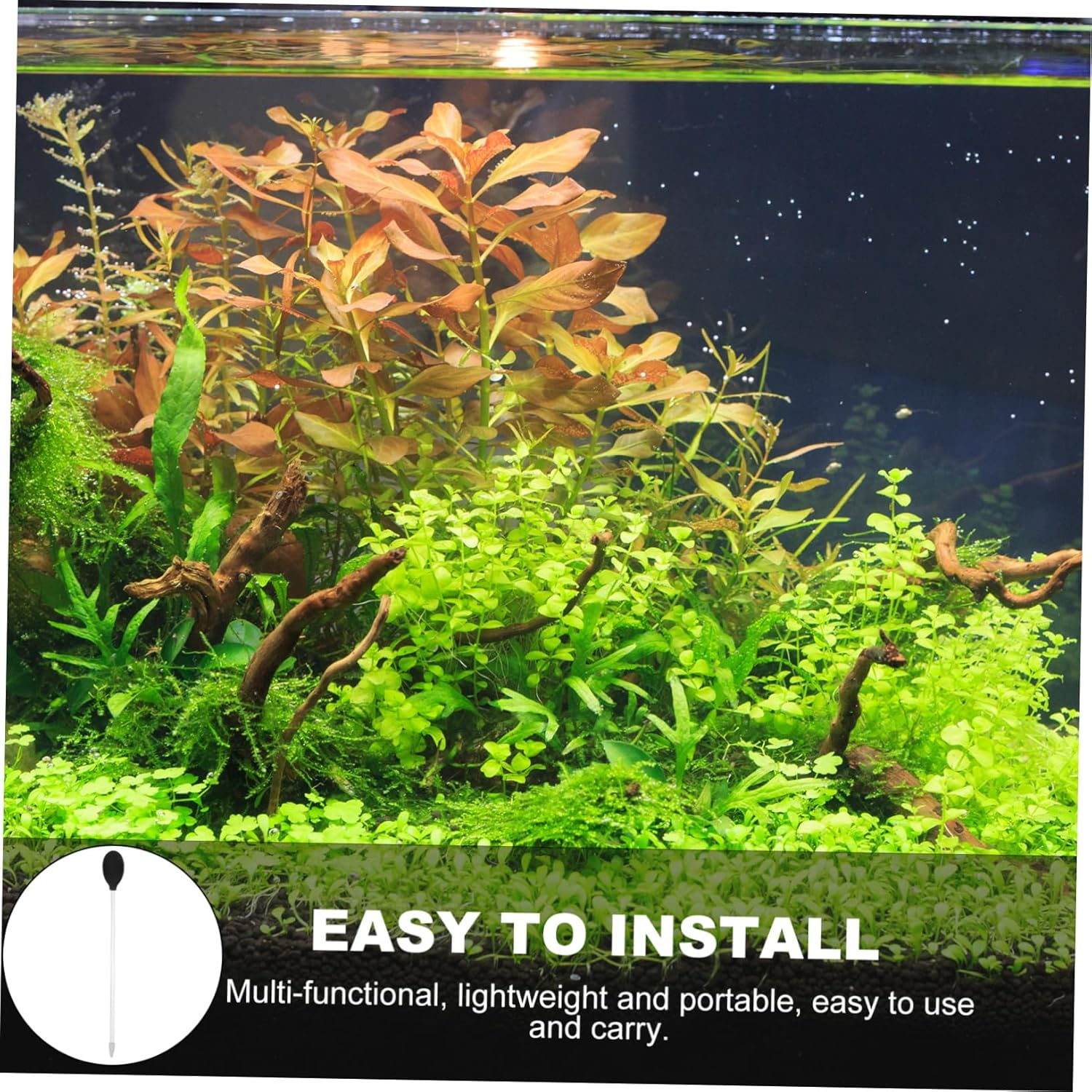 Kisangel Feeder Tube 30Cm Coral Aquarium Dropper for Saltwater Tanks - Silicone Sucker & Transparent Acrylic Tube - Professional Aquarium Maintenance