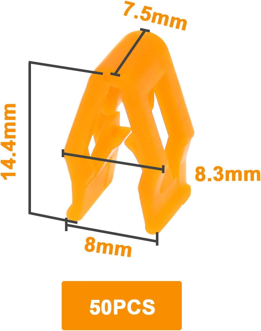 Emsea 50Pcs Center Console Radio DVD Dash Panel Clip Body Trim Retainer Clips Accessories for Automotive Panel Bumper Hood Fender image number 3