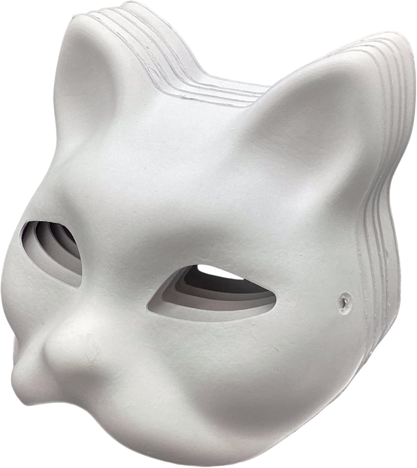 Cat Masks Therian Masks Made of White Paper for DIY Painting