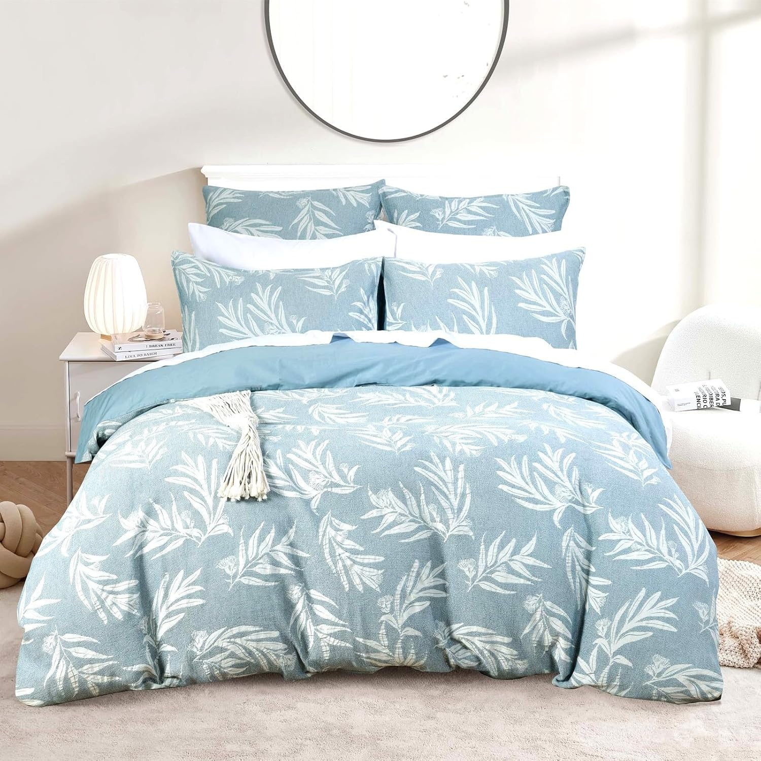 Renee Taylor Bentley Cotton Jacquard Quilt Cover Set, Double, Nude