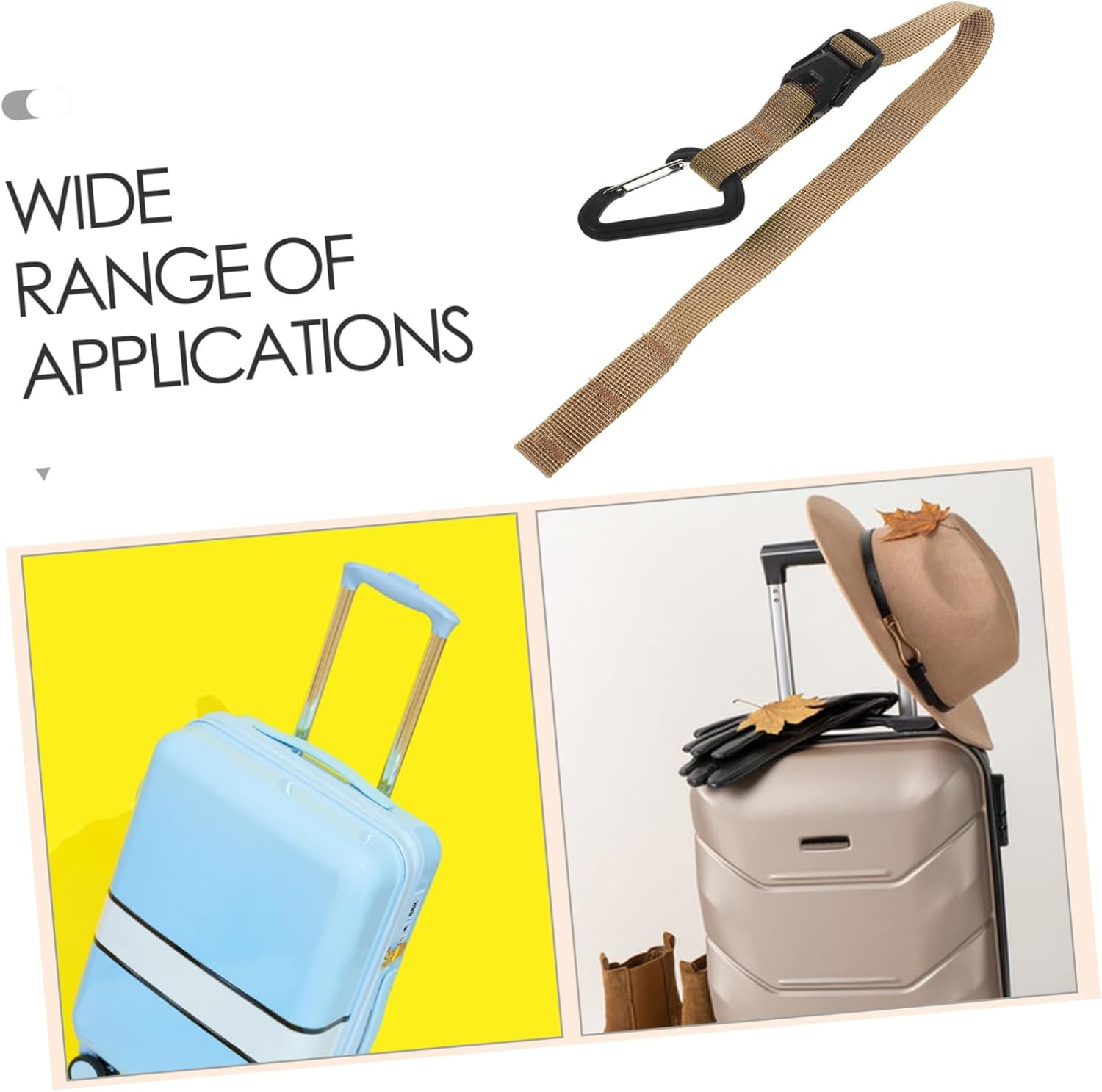 GOOHOCHY Carry Bag Luggage Straps Suitcase Accessories Luggage Straps for Suitcases Travel Belt Jacket Gripper Belt Flight Attendant Accessories image number 3