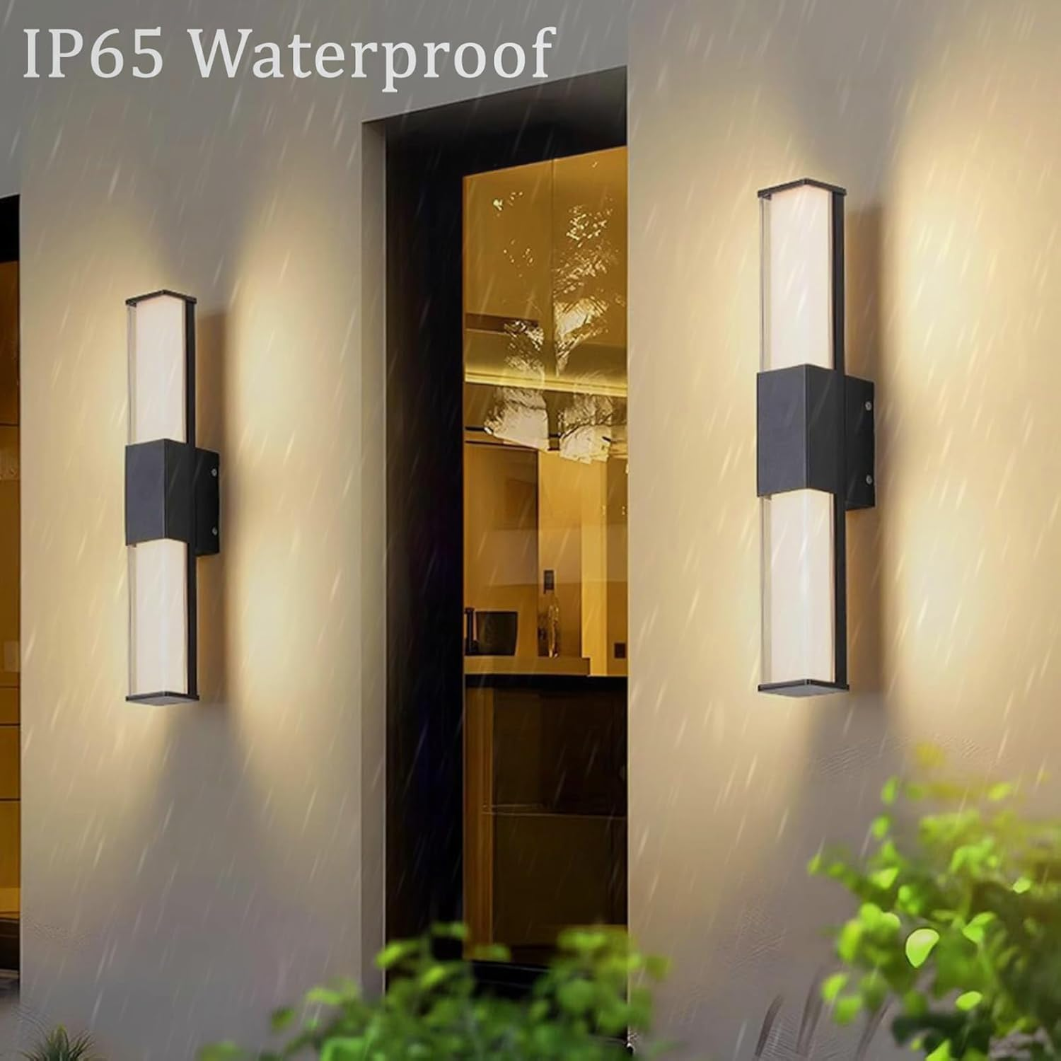 Outdoor LED Long Wall Sconce Modern Acrylic Wall Lights Outside/Indoor Garden Wall Lamps IP65 Waterproof 3000K/4000K/6500K for Hallway Villa Balcony Patio Garage (White Light,150Cm) XXZ image number 5