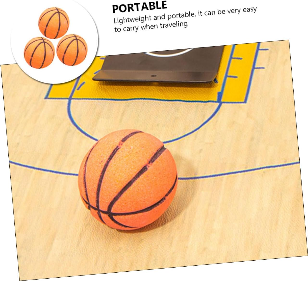 3Pcs Natural Sea Salt Bath Salt Balls Basketball Bubble Making for Boys and Girls Bath Bomb image number 1