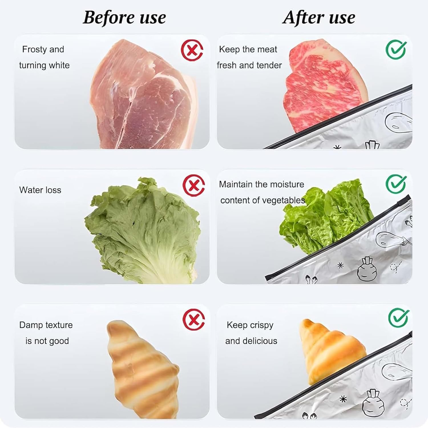 30 PCS Ziploc Bags, Zip Lock Bags, Reusable Aluminum Foil Sealable Storage Bags, 17X23Cm for Grilling, Freezer Storage, Pantry Organization, Small Business Packaging ﻿