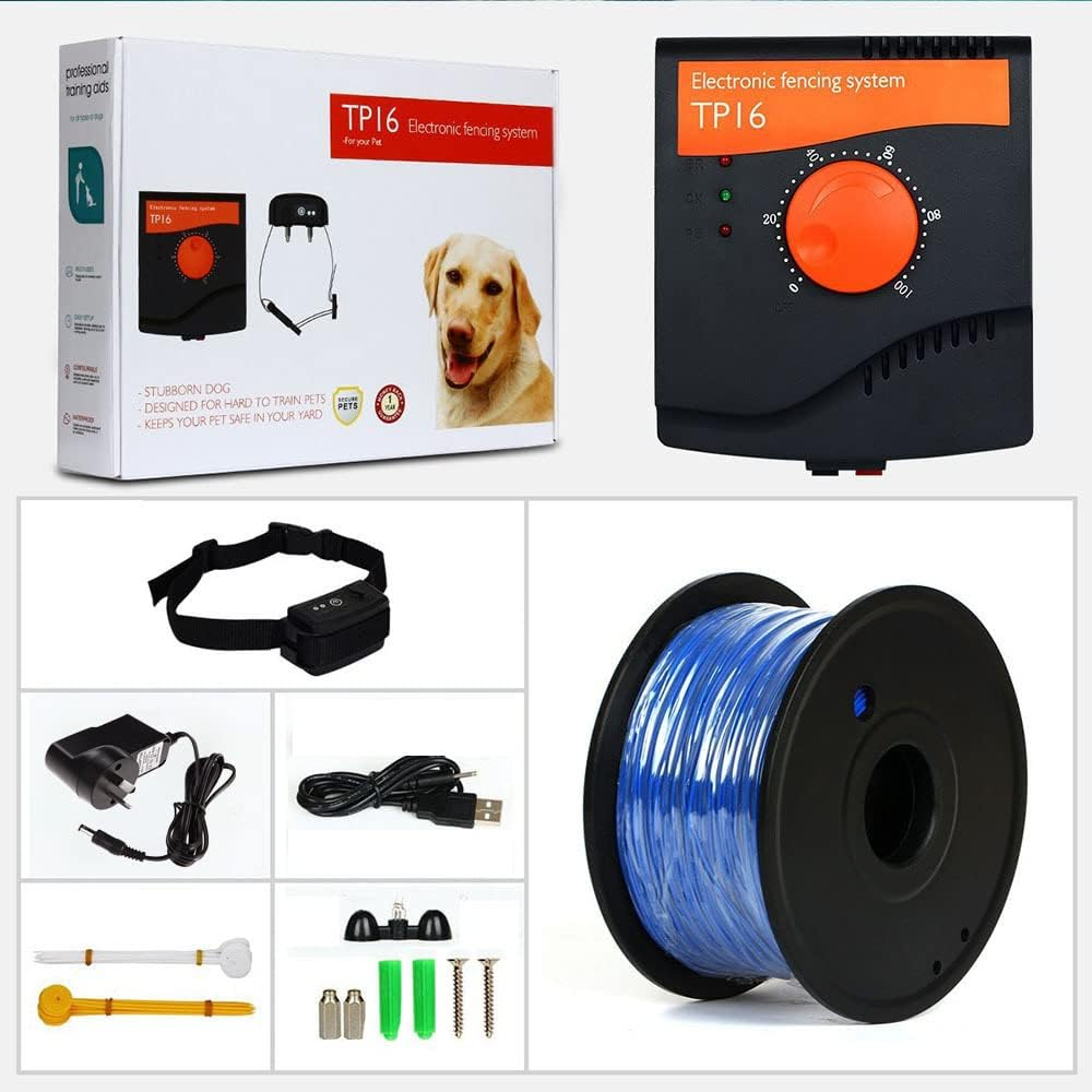 Electric Dog Fence System Invisible Electronic Wireless Pet Containment Waterproof Rechargeable Collar Hidden Fencing image number 5