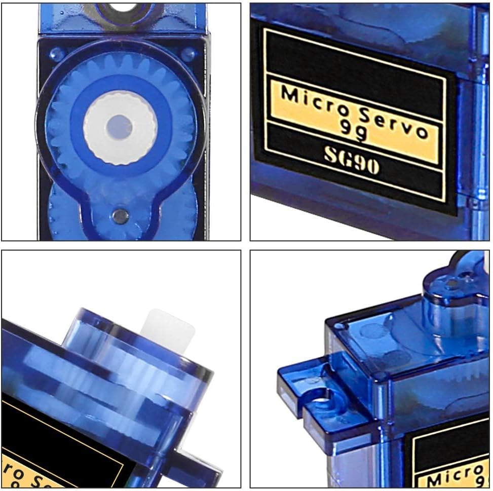 8 Pcs SG90 9G Micro Servo Motor Kit, Mini Servos for RC Robot Arm/Hand/Control with Cable, Mini Servos for Arduino Project image number 4