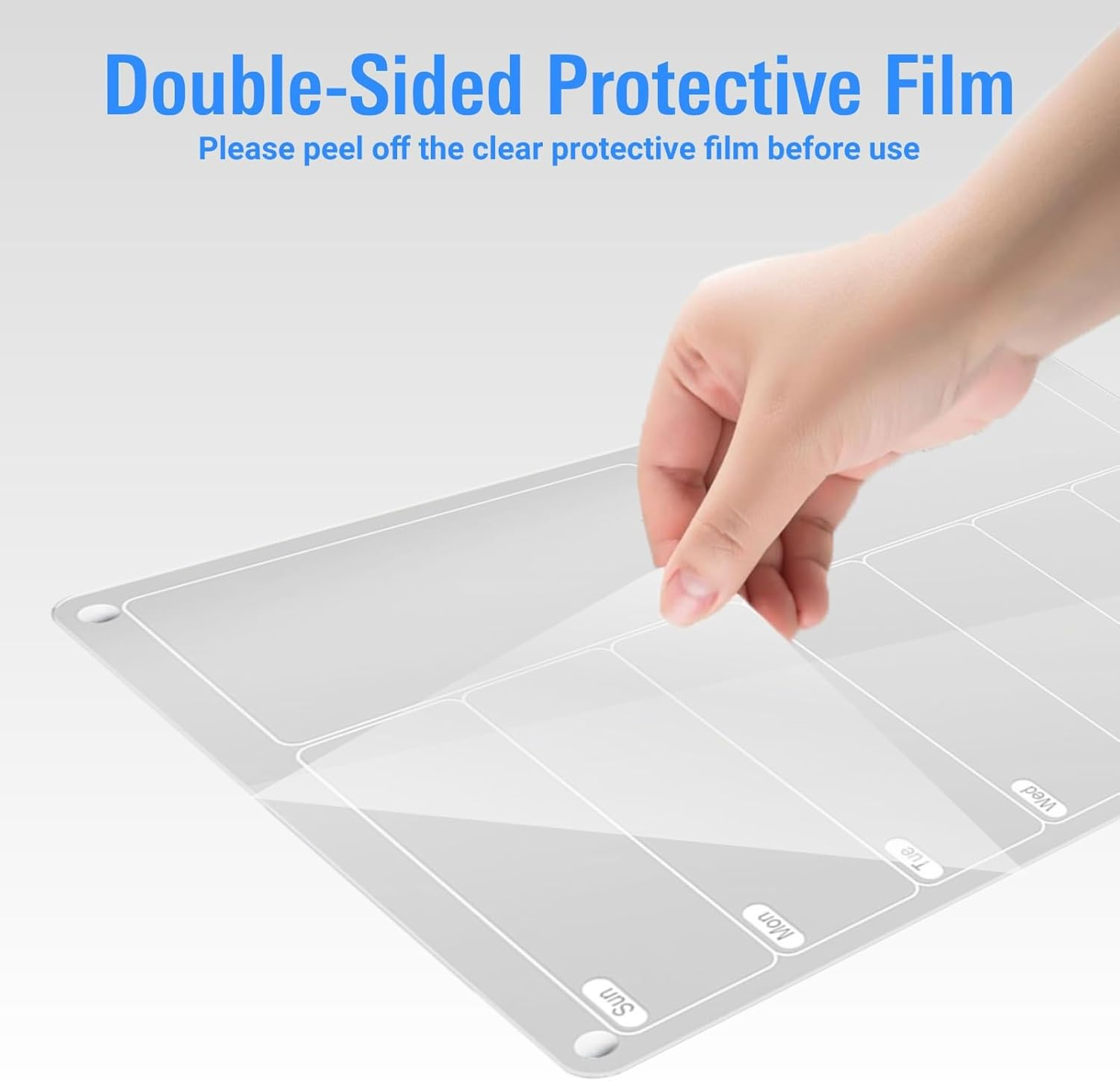 True Arc Acrylic Meal Planner Magnetic Menu Board with 8 Markers, Clear Weekly Calendar Planning Board Noteboard Refrigerator Dry Erase Board to Do/Grocery/Shopping List/Chore Chart image number 1