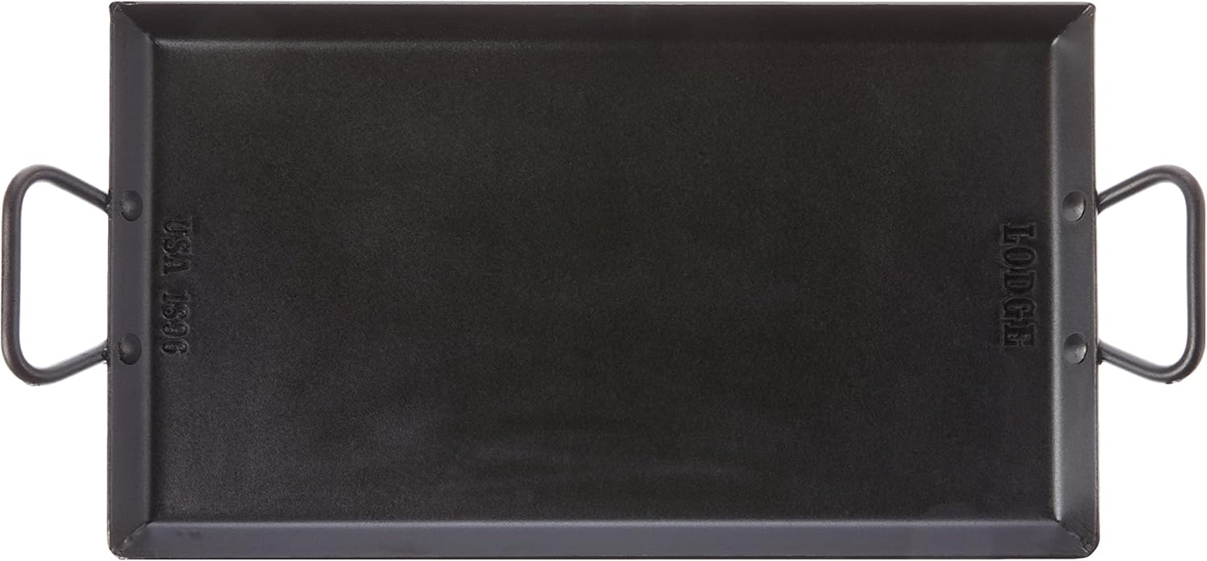 Lodge Carbon Steel Griddle, Pre-Seasoned, 18-Inch, Black image number 2