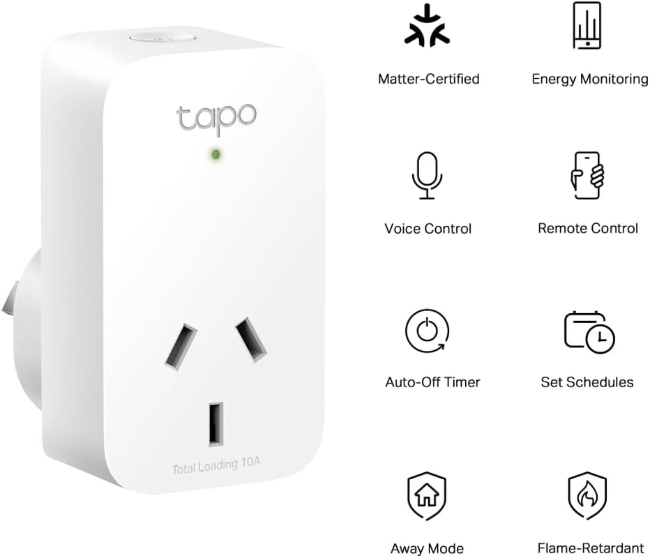 Tapo Tp-Link Smart Wi-Fi Plug, Smart Home Safety Protection , Energy Monitoring, Remote & Voice Control, Schedule & Timer, Away Mode, Energy Bills Estimation (Tapo P110M) image number 5