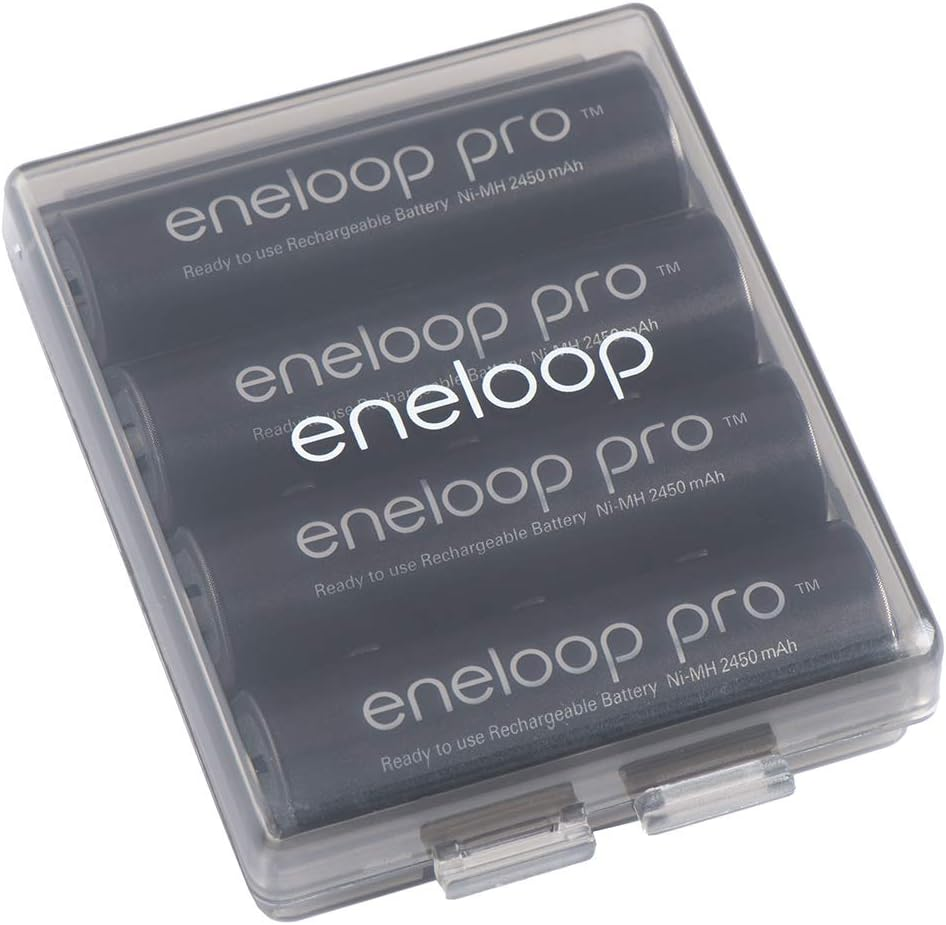 Panasonic BQ-CASEK6SA Eneloop Pro Battery Storage Cases with 4AA or 5AAA Battery Capacity, Obsidian Gray (Pack of 6) image number 4