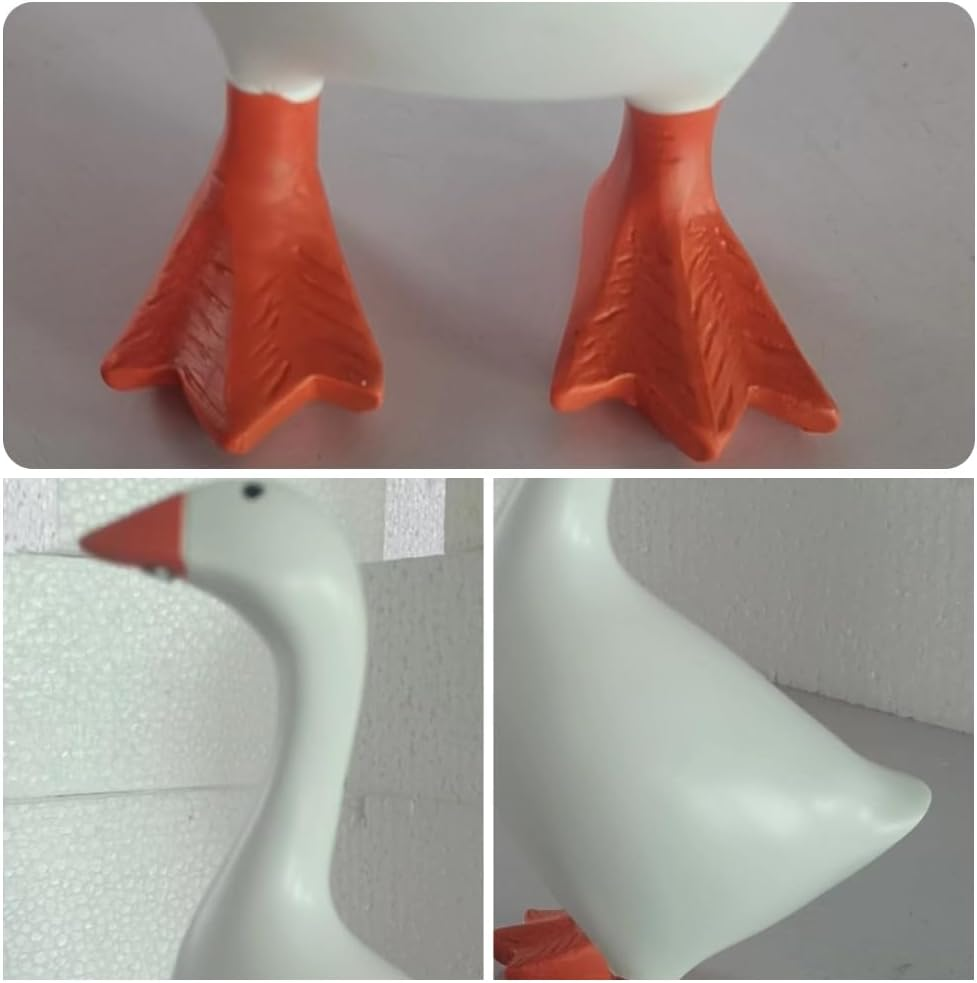 Magnetic Goose Statue Key Holder,Entrance Home Decor,Cute Homes Decor for Kawaii Room Office Table Desk Decors image number 1