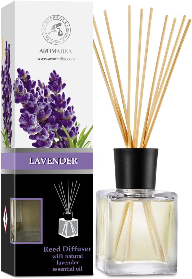 Reed Diffuser Lavender 200Ml - Room Diffuser with Lavender Essential Oil - Diffuser with Rattan Sticks - Fragrance Oil Reed Diffuser - Room Freshener - Scented Diffusers - Home Fragrance image number 2