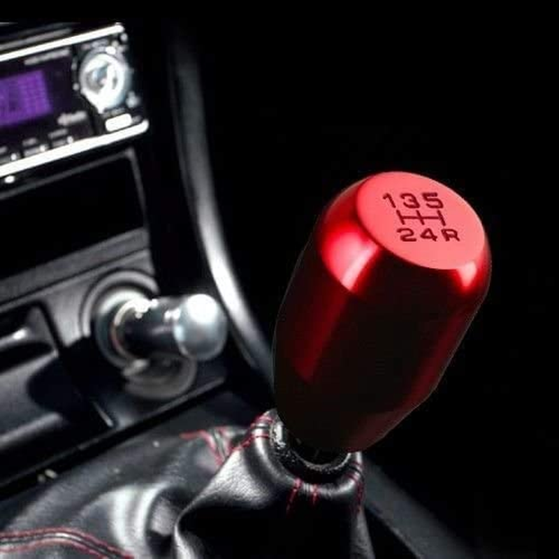 Manual 5 Speed Universal Gear Stick Shift Knob Red Racing for JDM Aluminum Shifter
