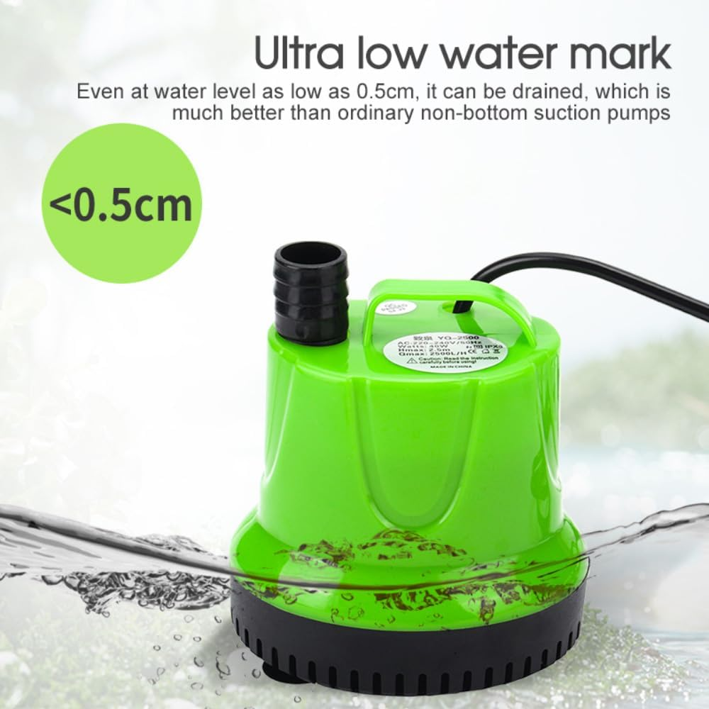 Leona Co Submersible Fish Tank Water Pump | Bottom Suction Aquarium Circulation Pump | High Flow Oxygenation Pump for Fish Tanks, Ponds & Aquariums (60W) image number 5