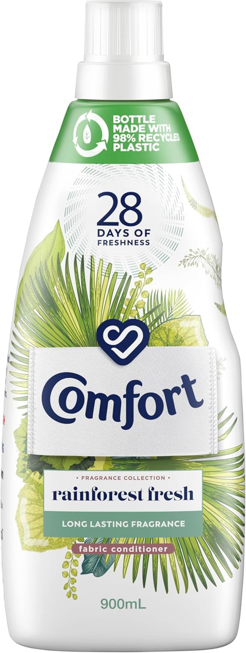 Comfort Concentrate Liquid Fabric Conditioner & Softner 900Ml, Fragrance Collection RAINFOREST FRESH, 28 Days of Freshness image number 6