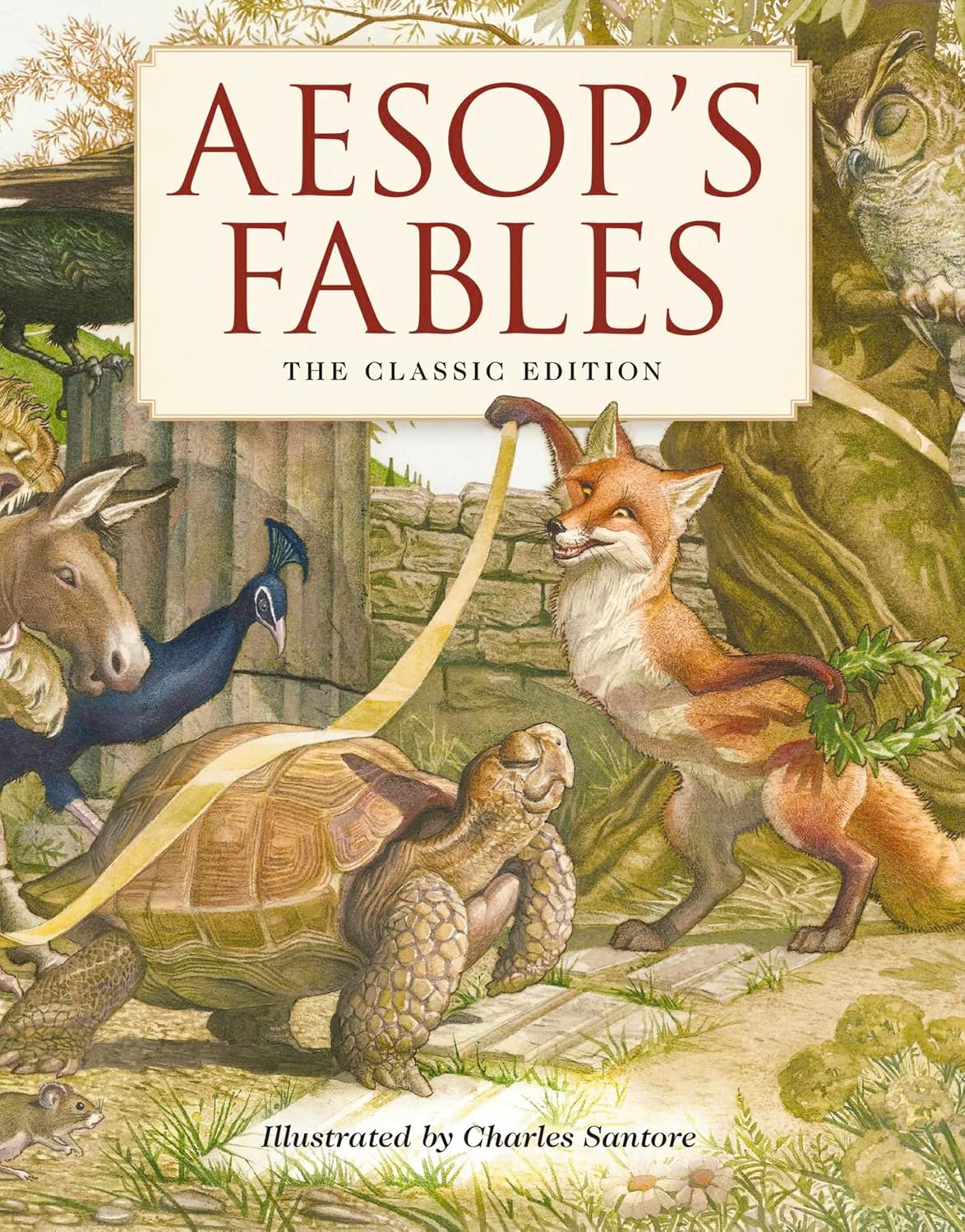 Aesop'S Fables Hardcover: the Classic Edition by the New York Times Bestselling Illustrator, Charles Santore image number 3