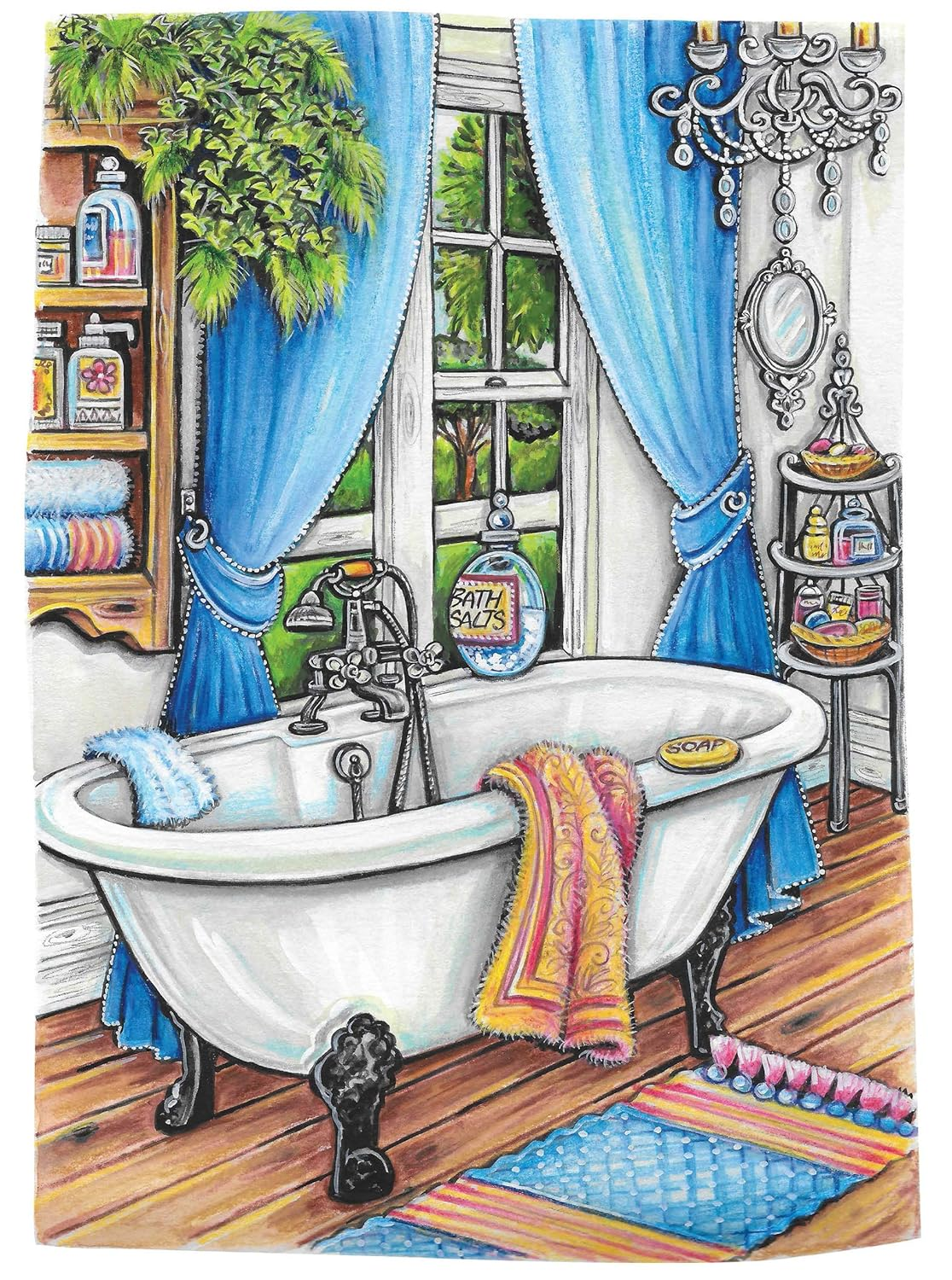 Creative Haven Home Sweet Home Coloring Book image number 3