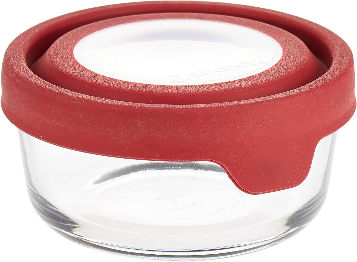 Anchor Hocking Trueseal Glass Food Storage Container with Airtight Lid, Cherry, 4 Cup image number 1