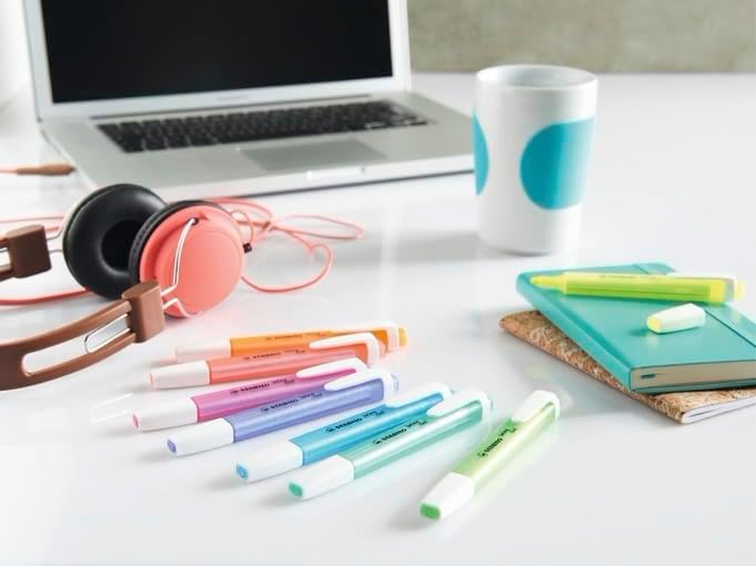 STABILO Swing Cool Highlighter - Wallet of 4 Assorted Colours image number 5