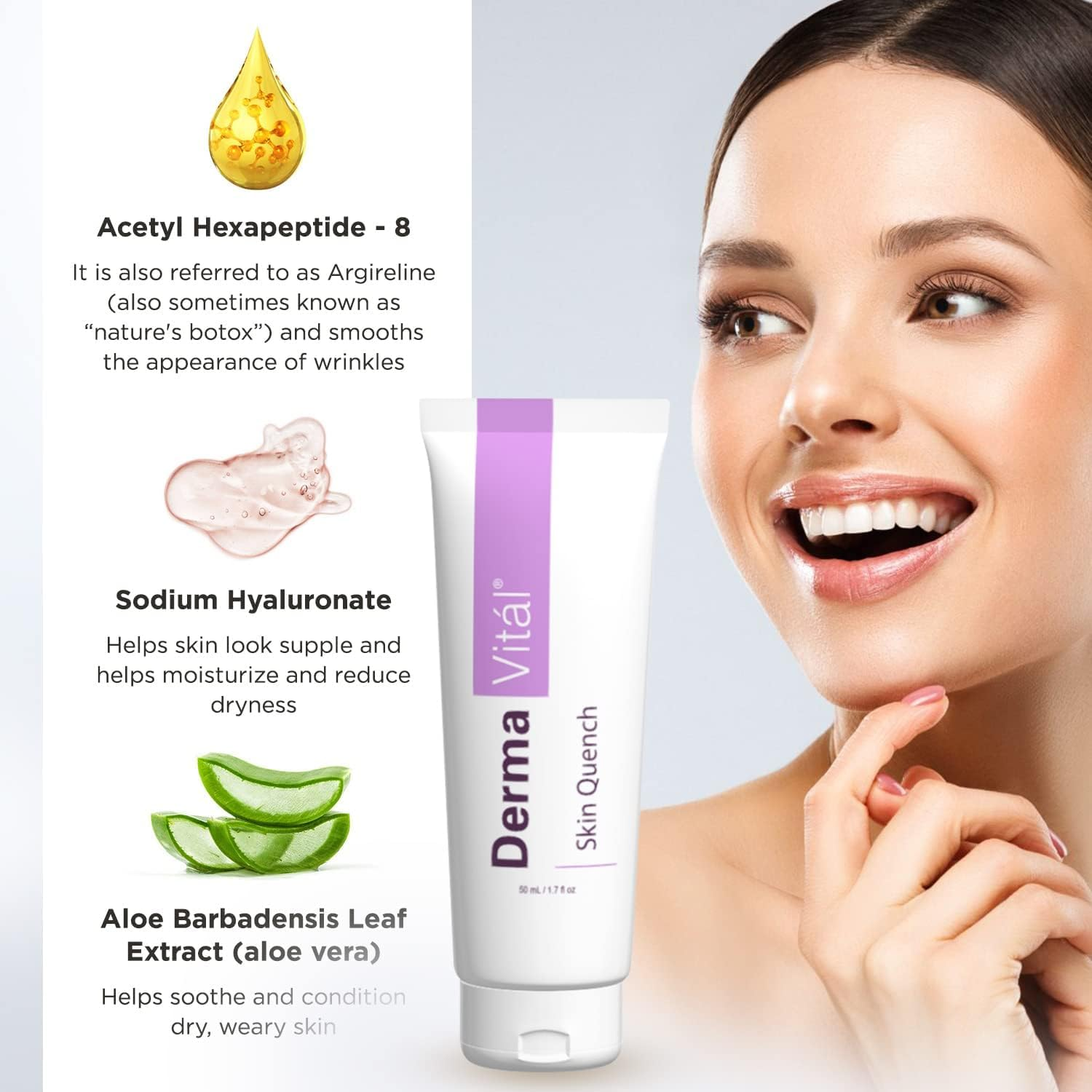 Skin Quench High End Moisturiser from the Makers of Derma Wand - Skin Quench Is for Use with Your Derma Wand or on Its Own image number 1