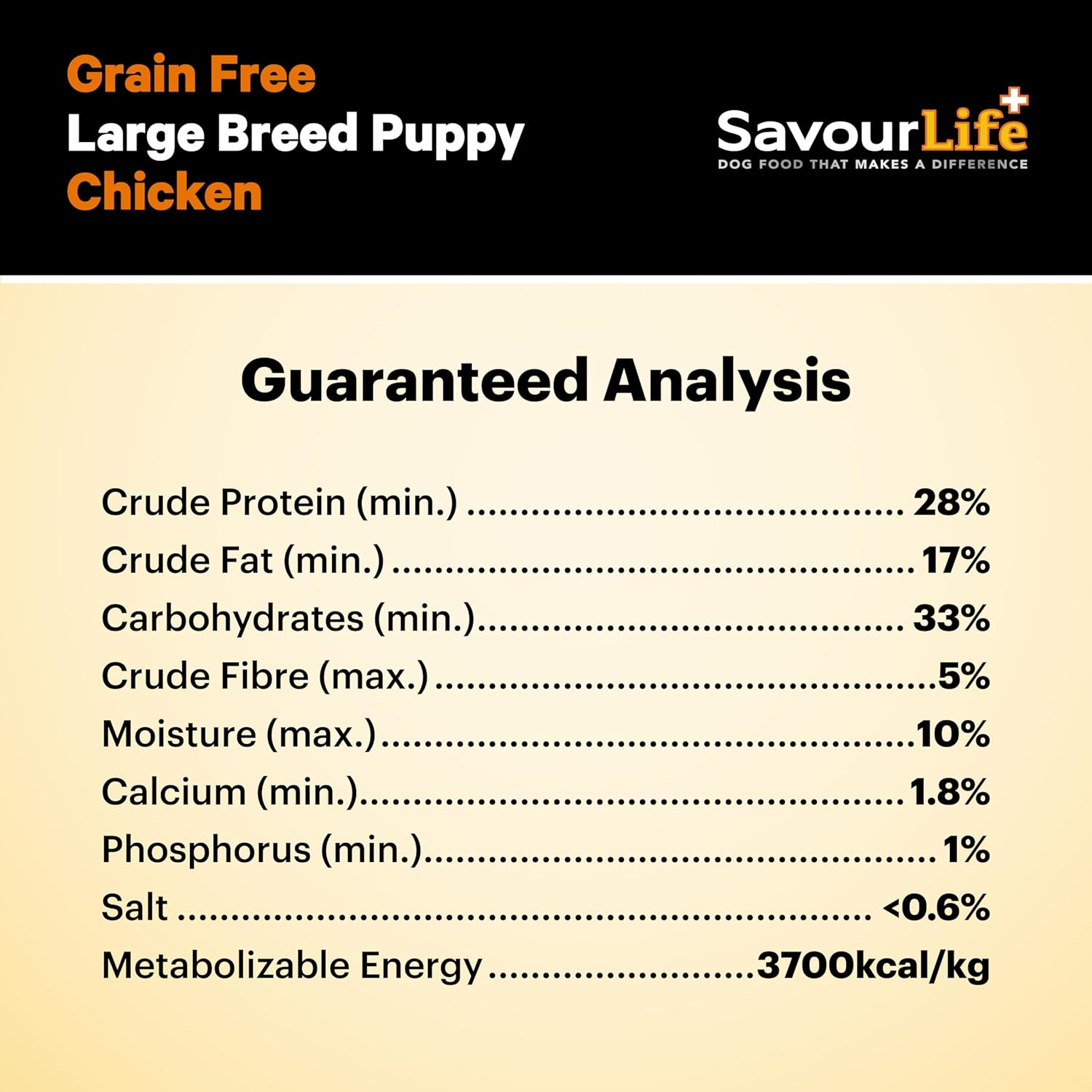 Savourlife Grain & Gluten-Free, Large Breed Puppy Food - Dry, 15Kg image number 4