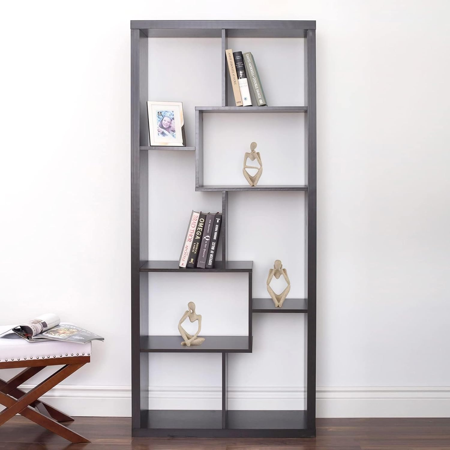 Heatunk Sandstone Resin Thinker Style Abstract Sculpture Statue - Collectible Figurine for Home, Office, Bookshelf, Desktop Decor-Small Sandstone Left image number 1