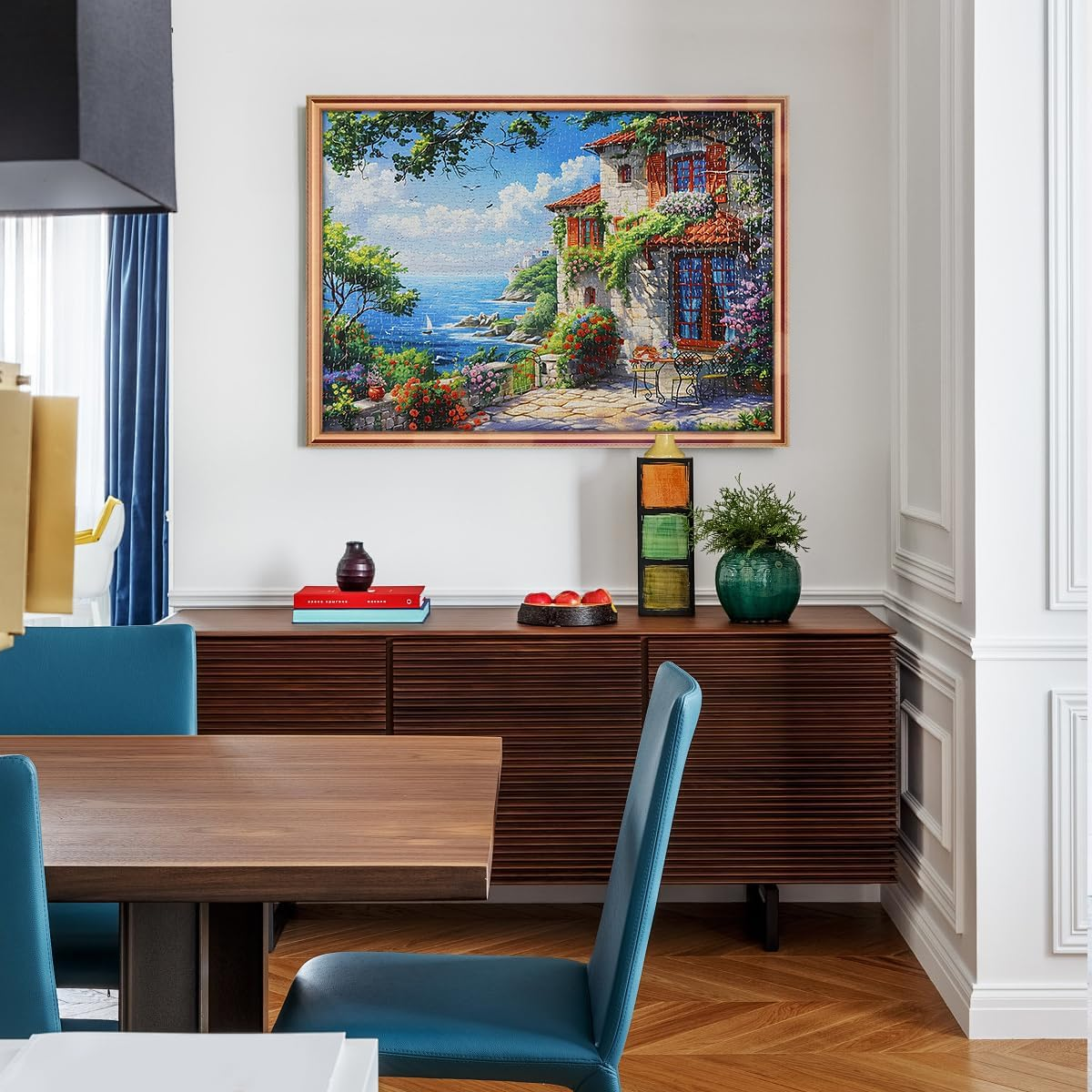 MISITU 1000 Pieces Jigsaw Puzzles for Adults Seaside Beach Impossible Hard Difficult Challenging Teens Jigsaw Puzzle 70 X 50 Cm with Reference Poster image number 2