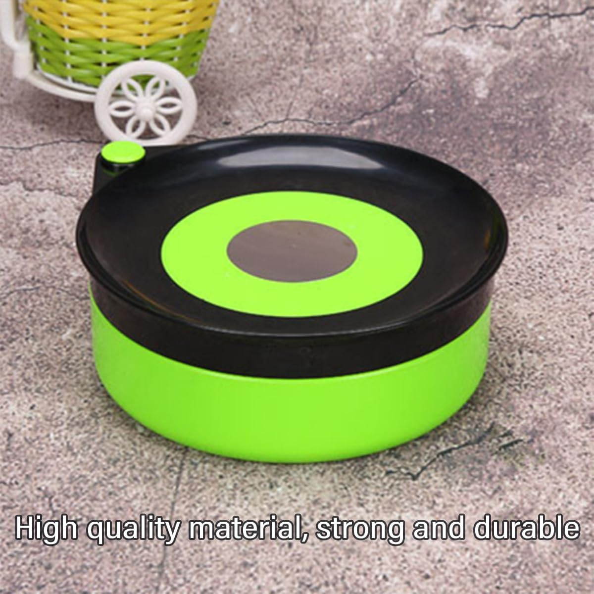 AIMALL Magnetic Bait Tray with Rotating Cover, 7.5-Inch Centre Fishing Tackle Box Feeder Holder for Carp Angling, Clamp and Ground Rod Included - With Clip image number 7