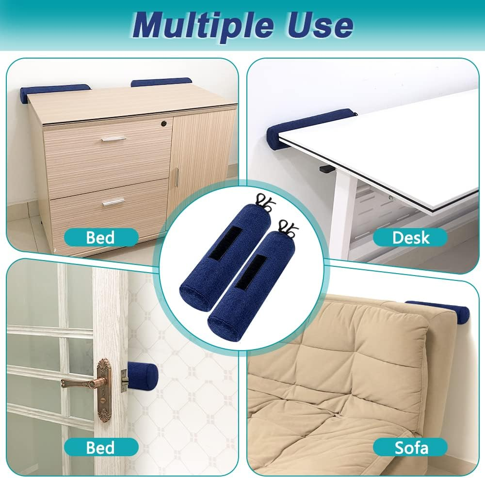 Headboard Bumper Stoppers for Wall Headboard Stabilizer Bed Squeaking Noise Stopper Wall Protector from Bed Couch Furniture Bed Frame anti Shake for Wall No Screw (2 Pack) image number 2