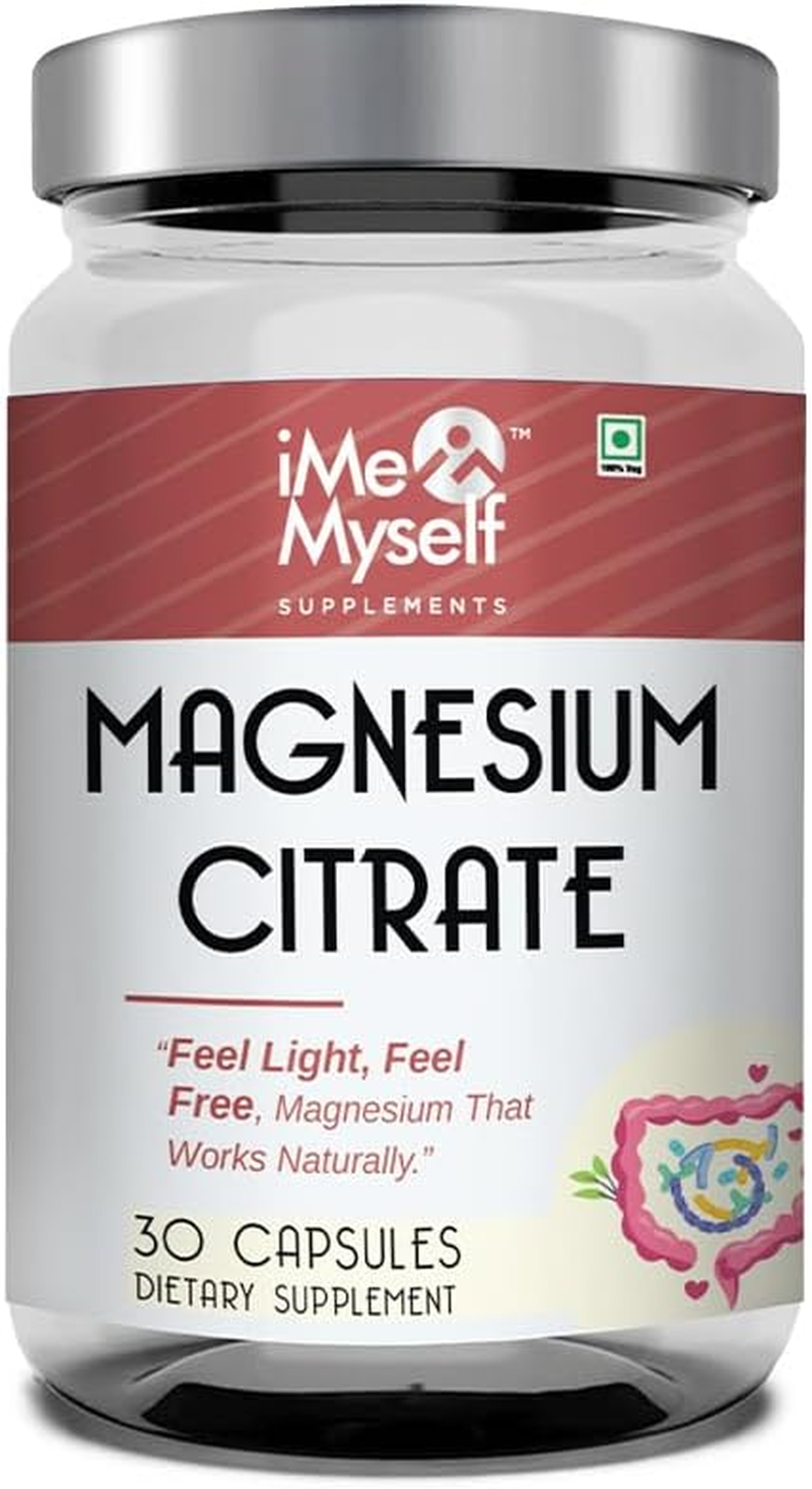 Imemyself Magnesium Citrate Capsules - 30 Count | Dietary Supplement for Daily Wellness image number 5