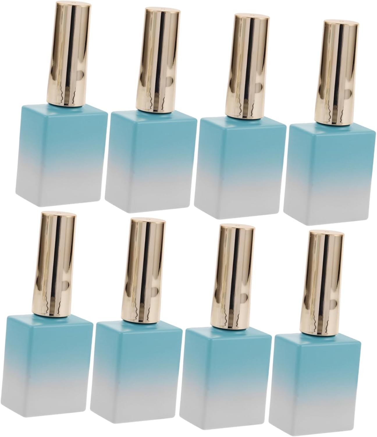 HONMEET Refillable Nail Polish Bottles 8Pcs 11.7Ml Gradient Glass with Brush Applicator for DIY Nail Art and Professional Use image number 4