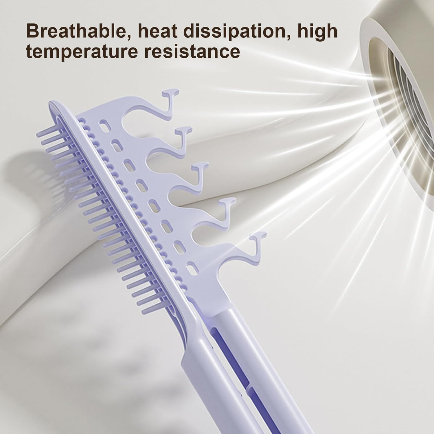 Hair Combs for Women - V Shaped Straight Comb | Smoothing anti Static Volumizing Grooming Tool for Home Salon Women Girls Friends Family Daughter - White image number 6