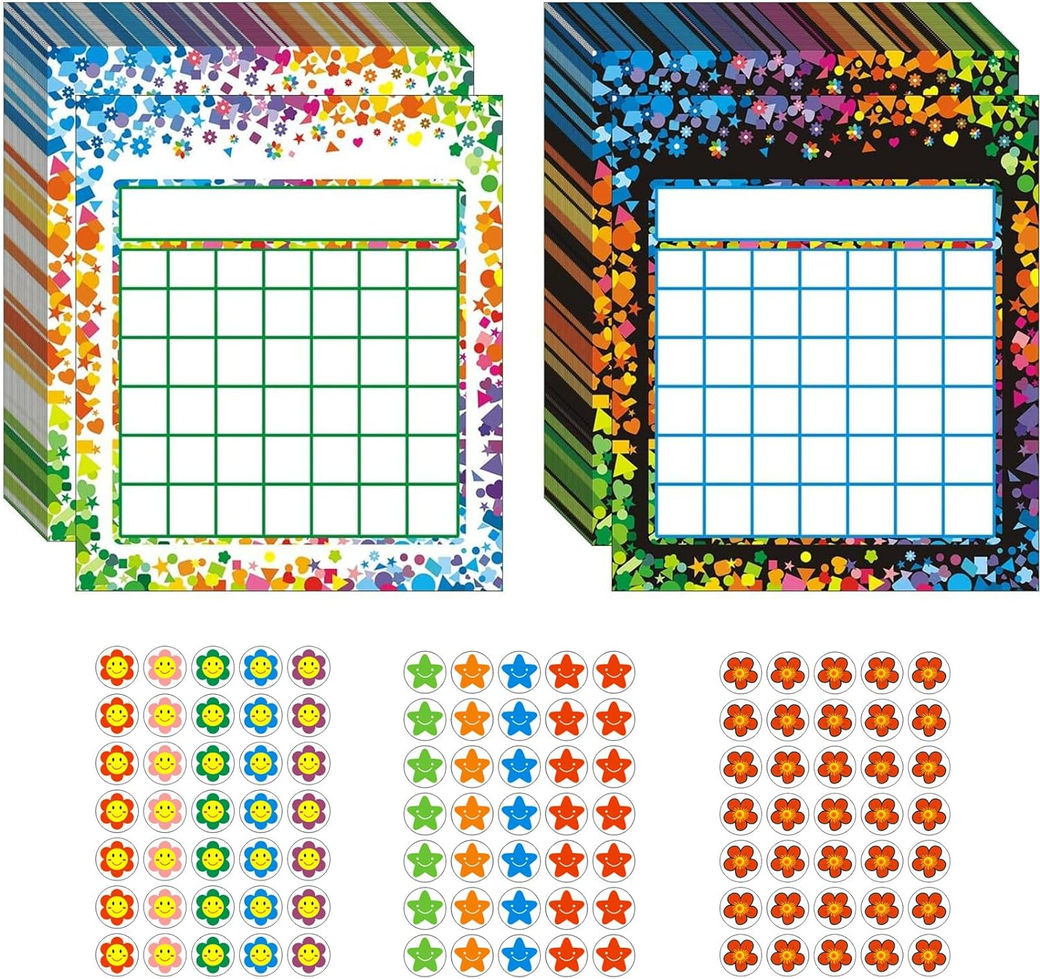 Incentive Reward Chart for Classroom Home Behavior for Kids Students, 2100 Pieces Star Stickers,Children Behavior,Kids Incentive Reward,Children'S Handmade Scrapbook Decoration. image number 1