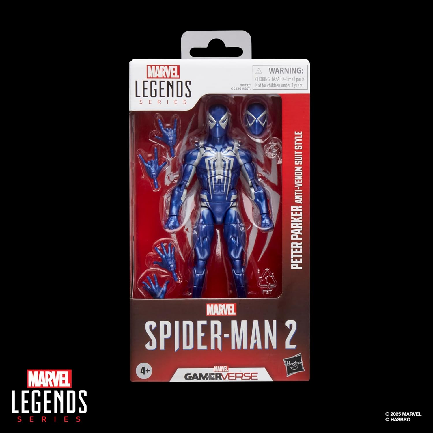 Marvel Legends Series Gamerverse Peter Parker Anti-Venom Suit Style, Spider-Man 2 Video Game -Inspired Collectible 6 Inch Action Figure image number 3