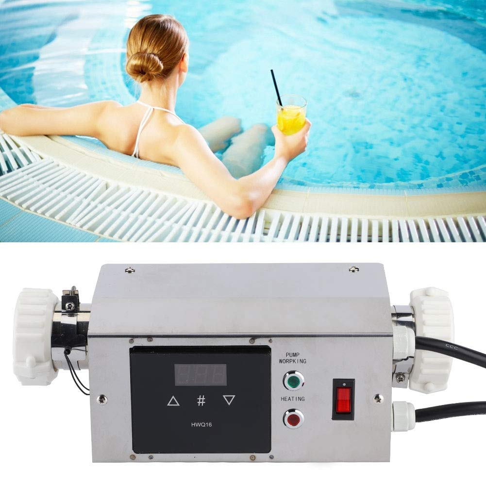 SPA Thermostat Temperature Controller, 2KW Pool Heater Temperature Controller Digital Thermostat for Swimming Pool Spa(American) image number 5