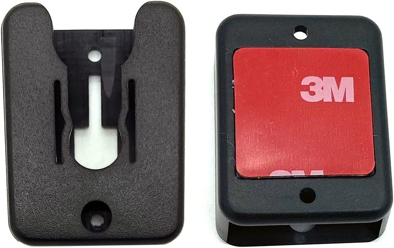 Lycogear Universal Ham CB Radio Microphone Mic Hanger Holder Mount with Adhesive Back, Pre Drill Holes & Single T Tab Connection, KLP-X2 image number 3