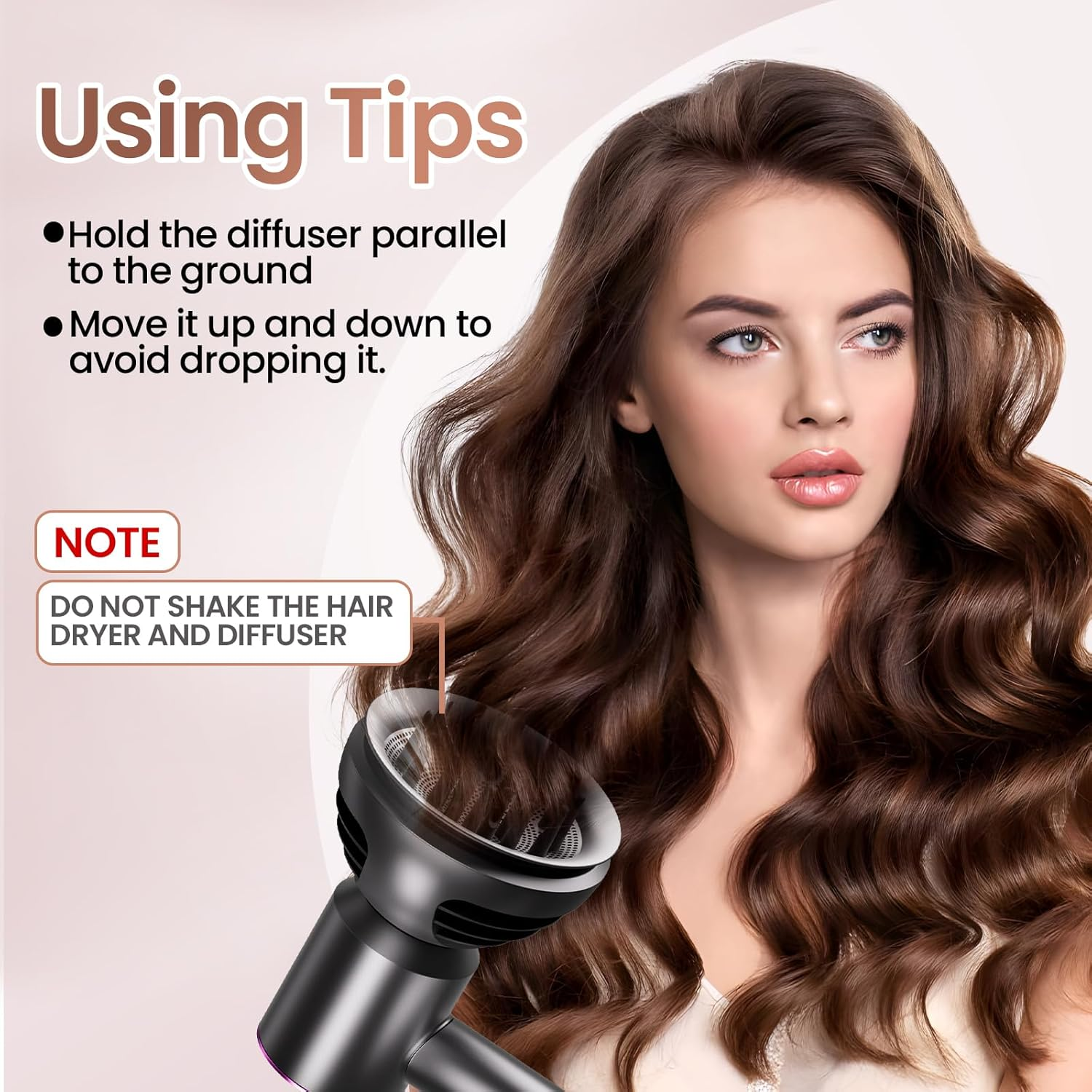 Upgrated Diffuser for Dyson Hair Dryer, Wave and Curl Diffuser for Dyson Supersonic Hair Dryer HD15 HD12 HD08 HD04 HD03 HD02, Attachment Part No. 973924-01 image number 5